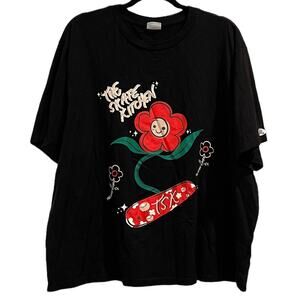 No Fear x H&M Graphic T-Shirt Black Flower Skate Collab Tee Men’s XL